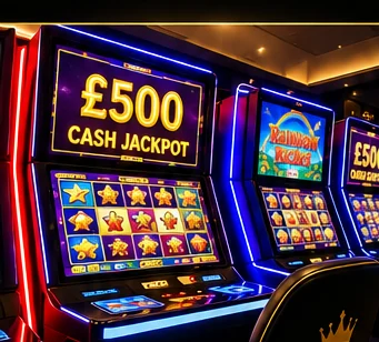 Illustration of slot gaming machines